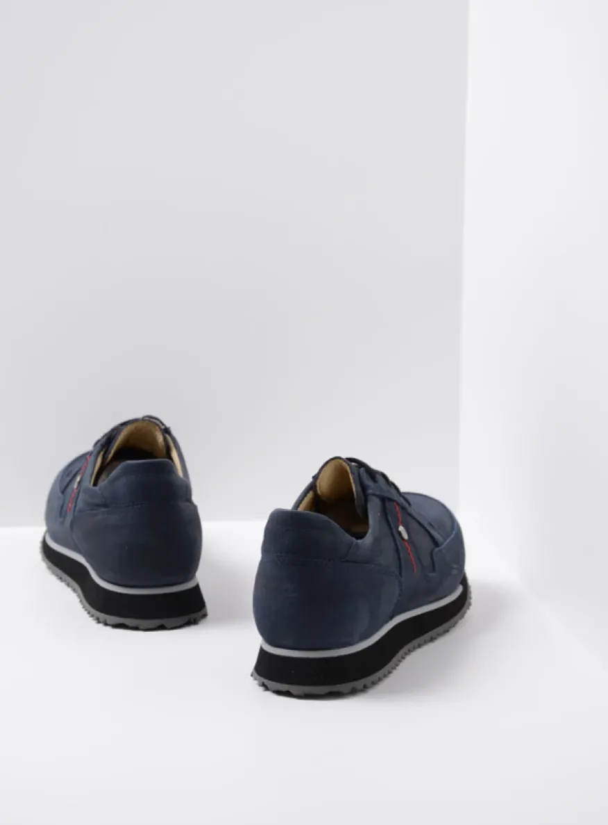 e-Walk - winterblauw stretch nubuck