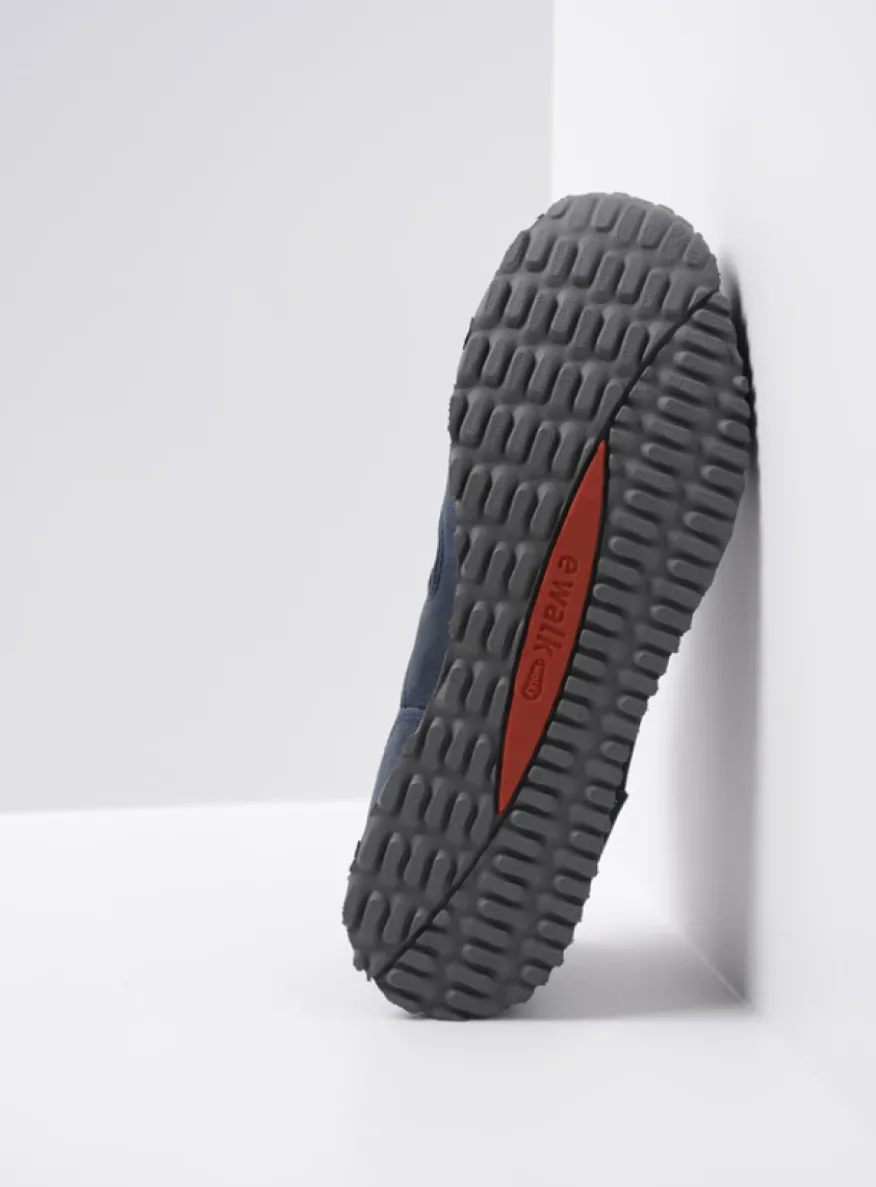 e-Walk - winterblauw stretch nubuck