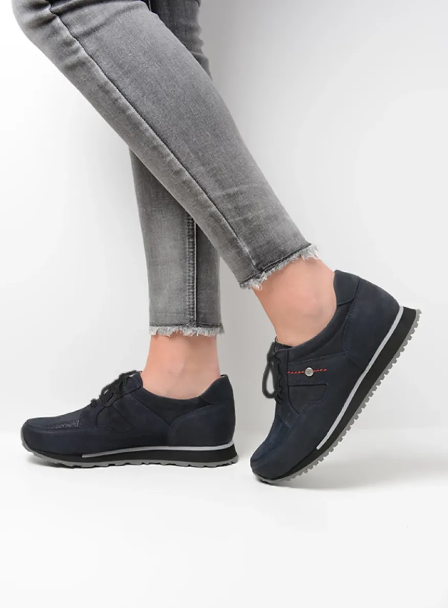 e-Walk - winterblauw stretch nubuck