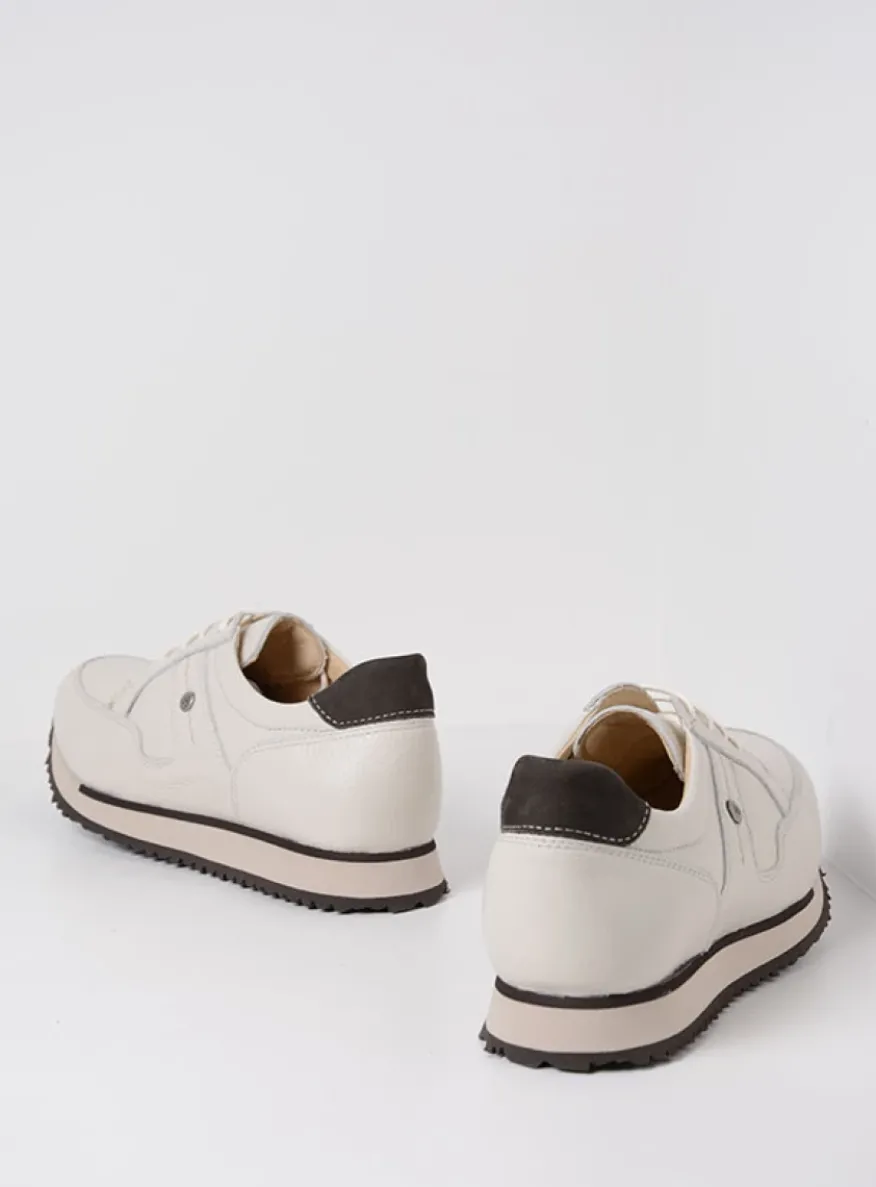 e-Walk - wit combi leer