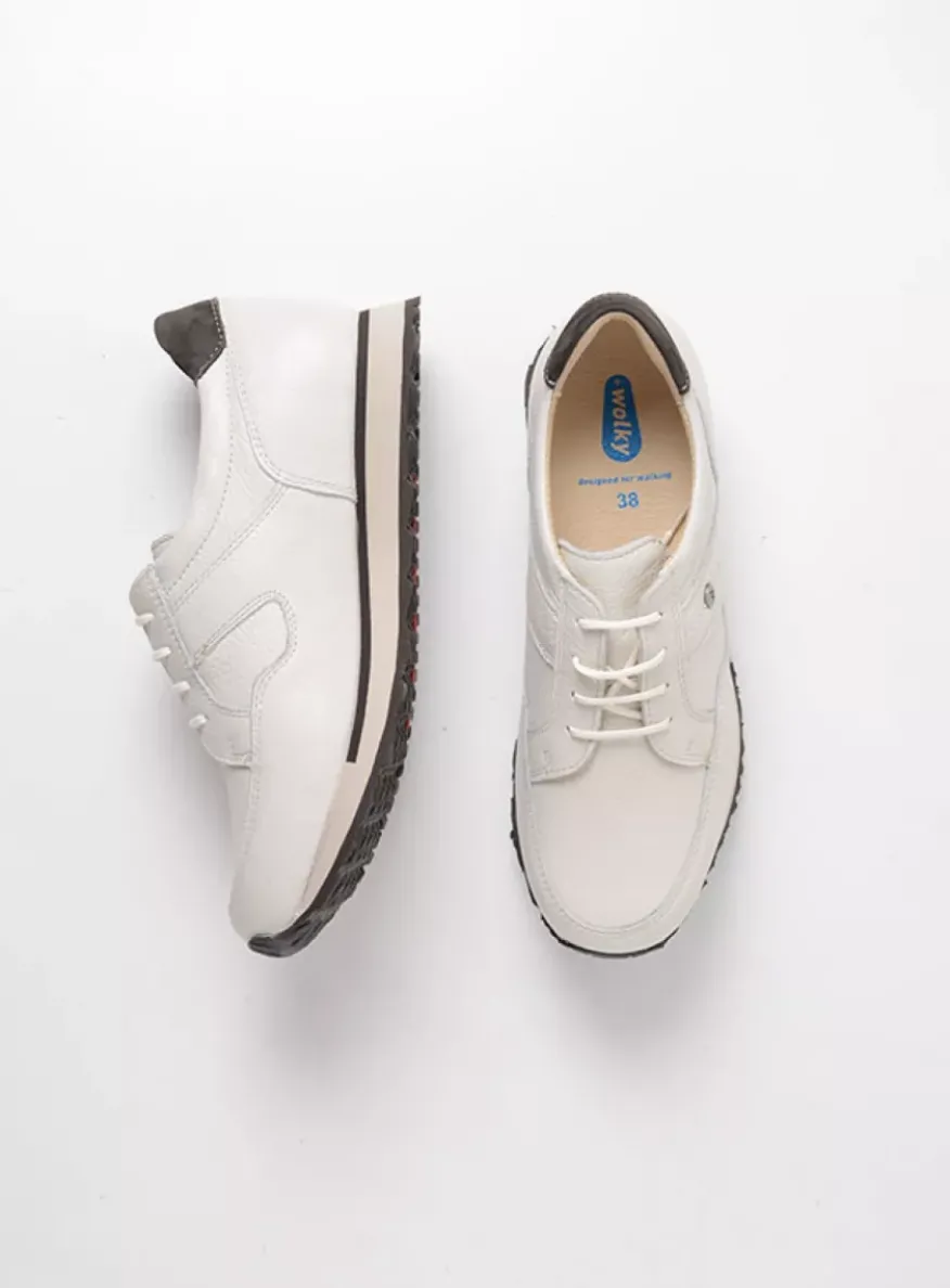 e-Walk - wit combi leer