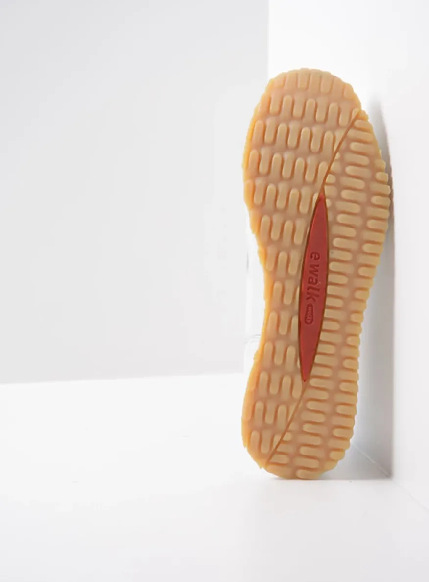 e-Walk - wit/blauw leer