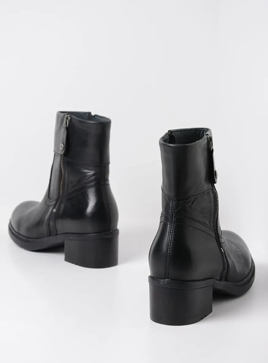 Fairview XW - zwart leer