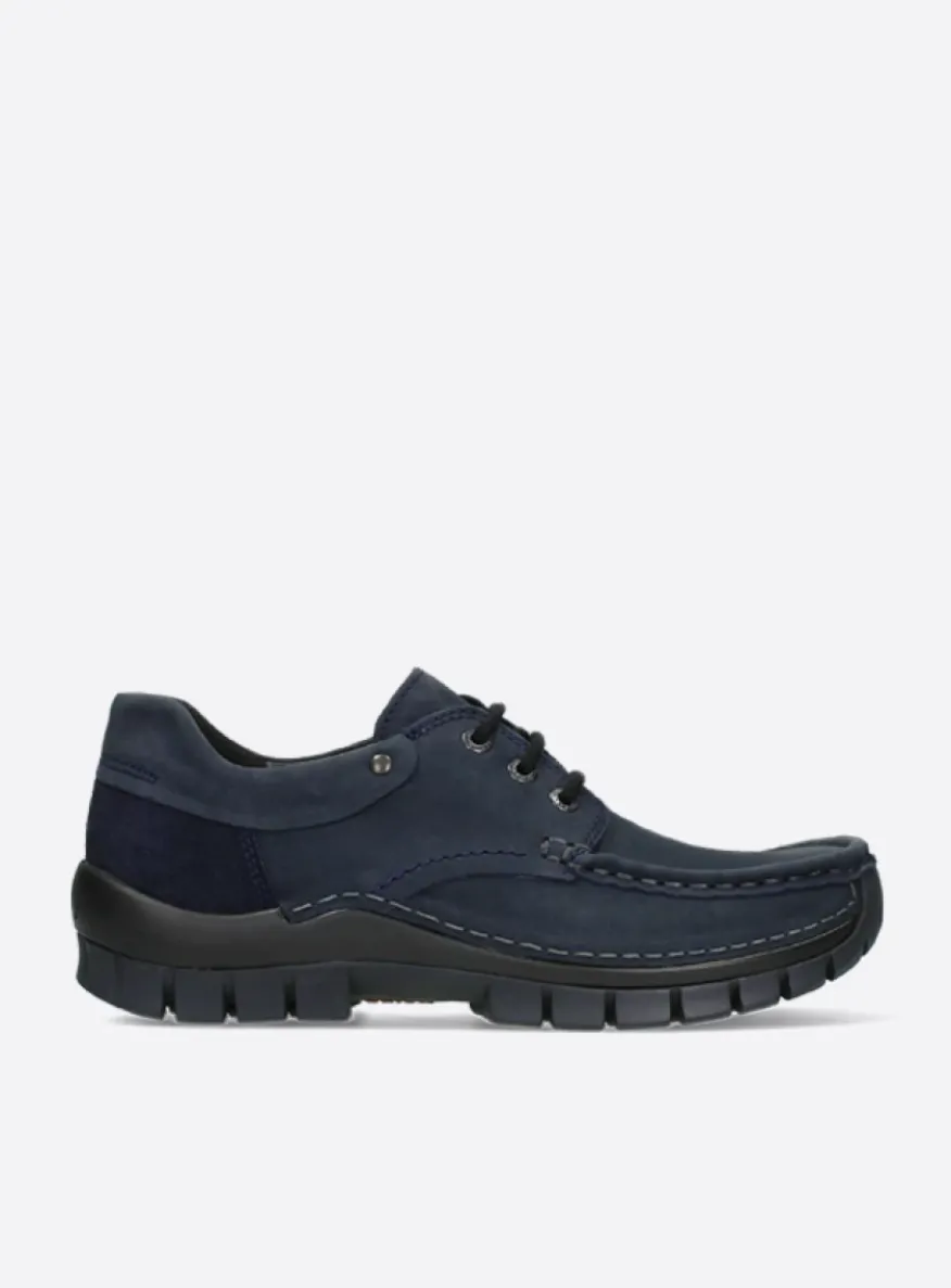 Fly - blauw nubuck
