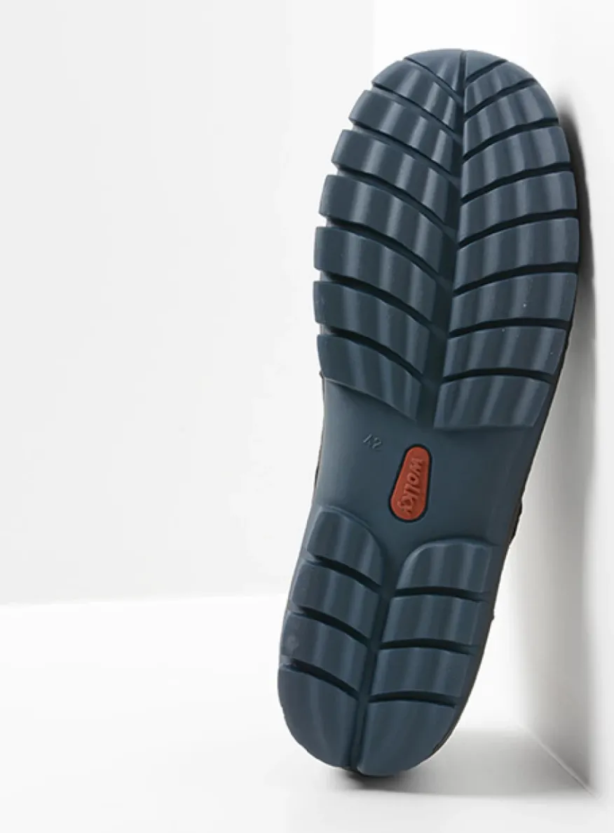 Fly men - blauw nubuck