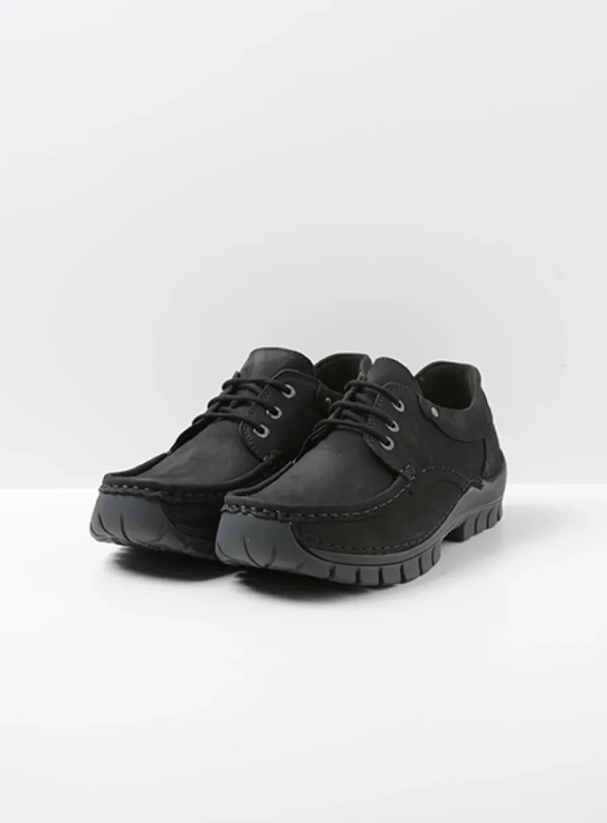Fly men - zwart nubuck