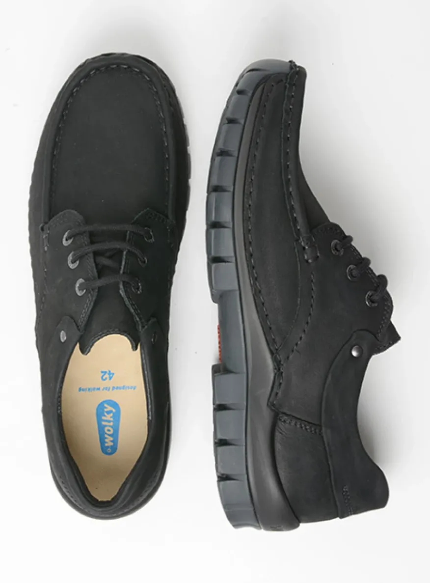 Fly men - zwart nubuck