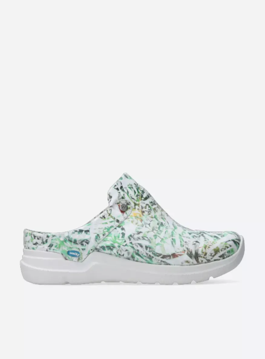 Holland DB - gebroken wit/groen nubuck