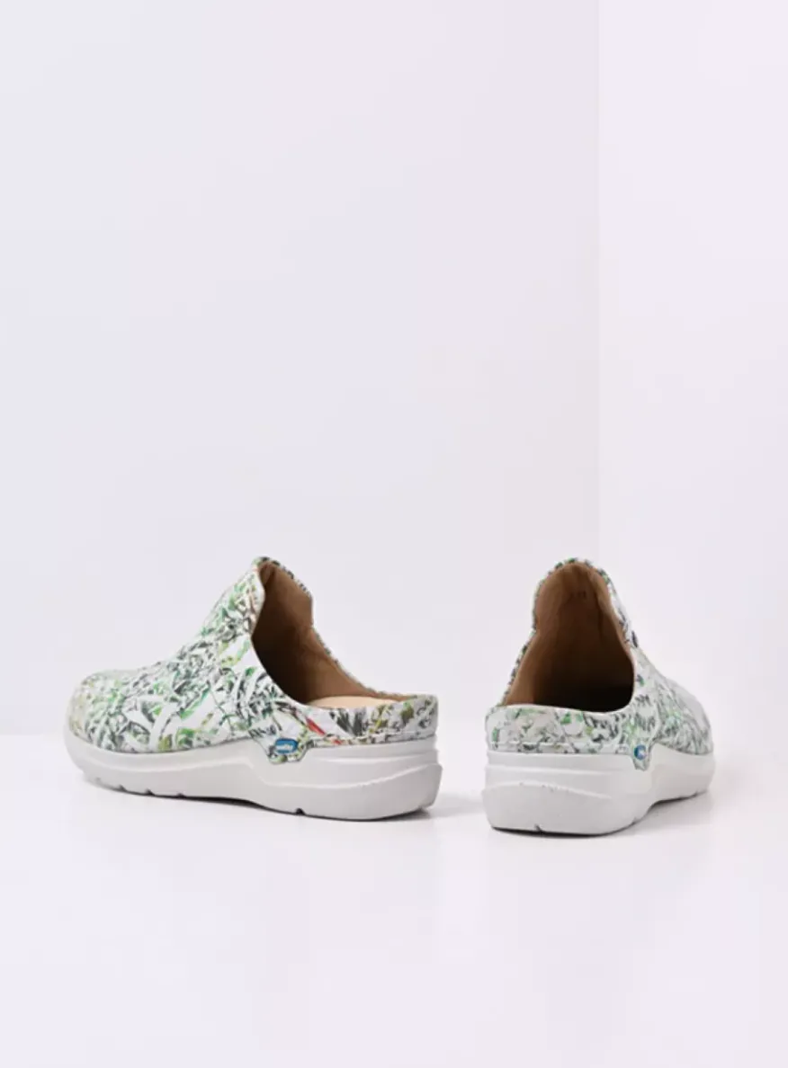 Holland DB - gebroken wit/groen nubuck