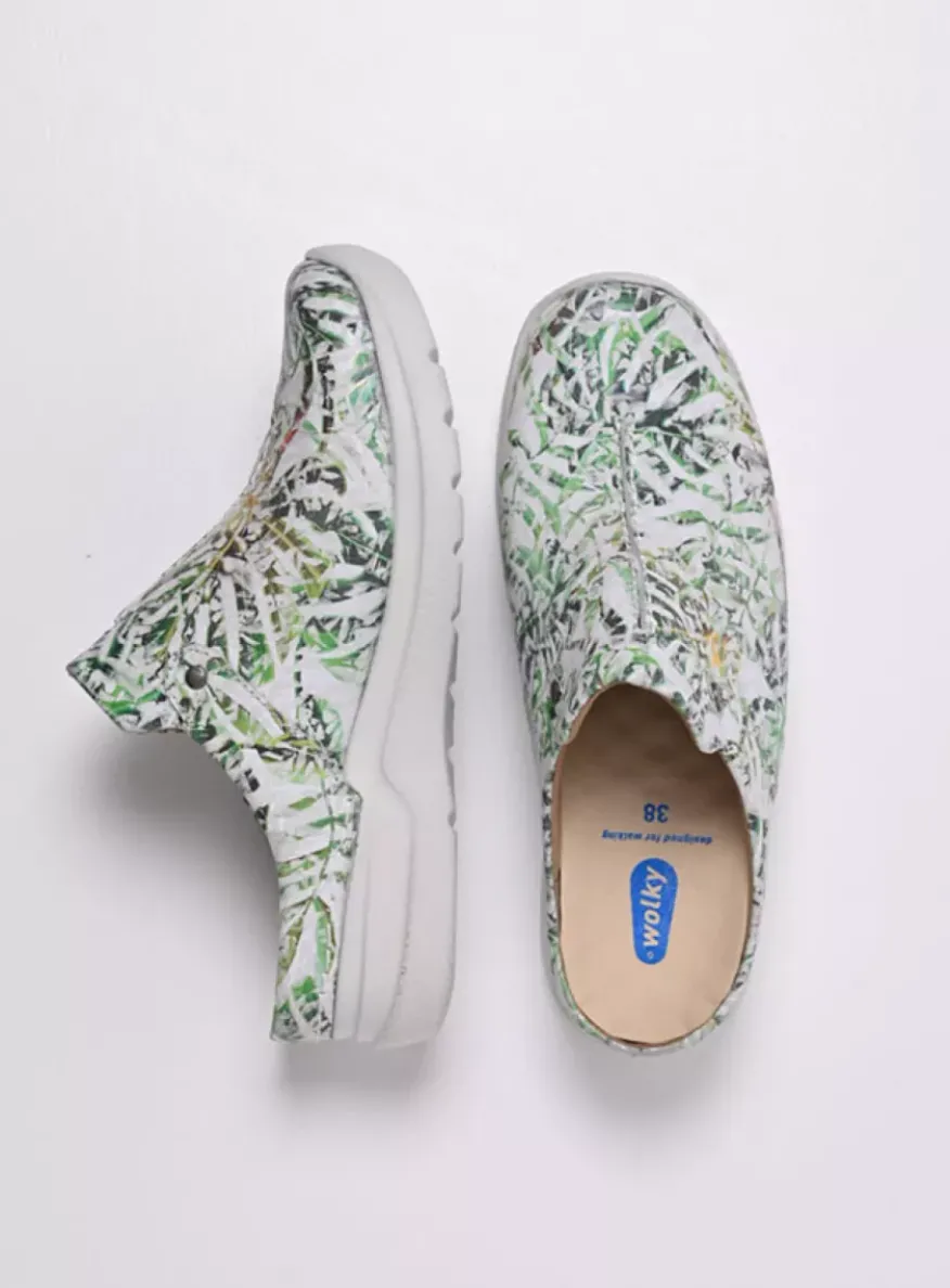 Holland DB - gebroken wit/groen nubuck