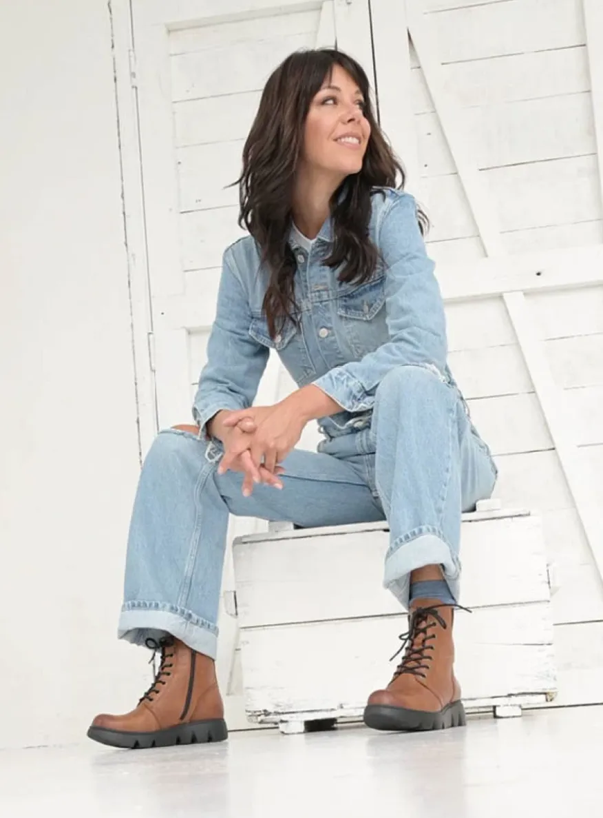 Hope XW - cognac leer