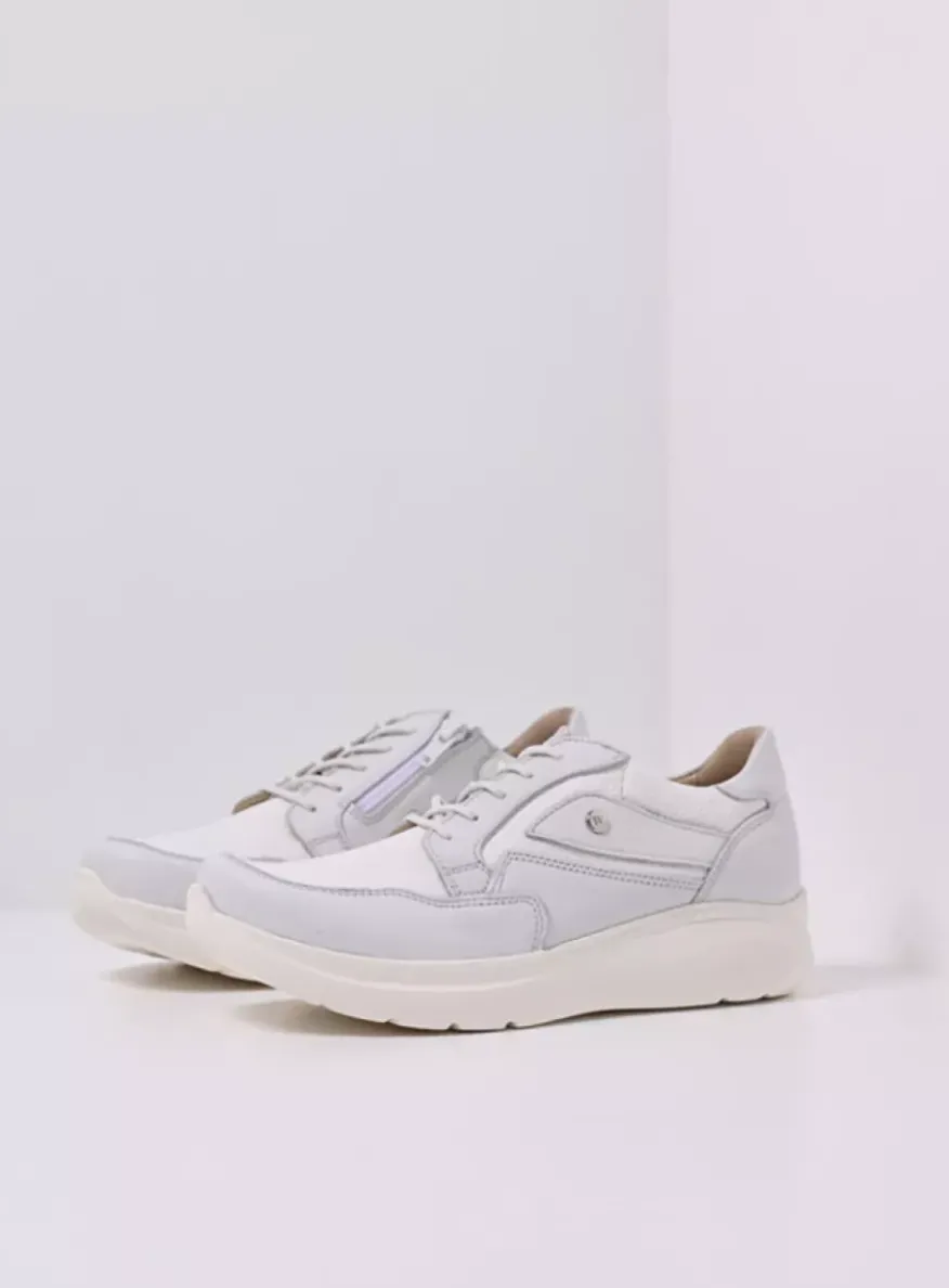 Impact S2F - wit/gebroken combi stretch leer