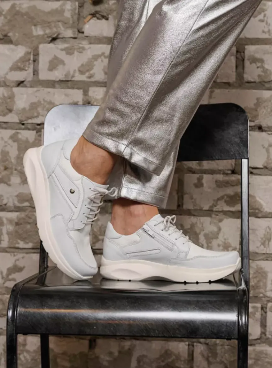 Impact S2F - wit/gebroken combi stretch leer