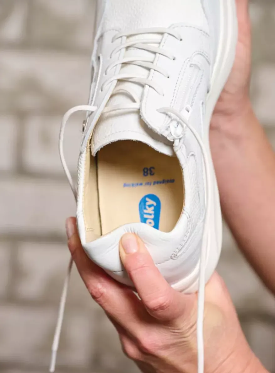 Impact S2F - wit/gebroken combi stretch leer