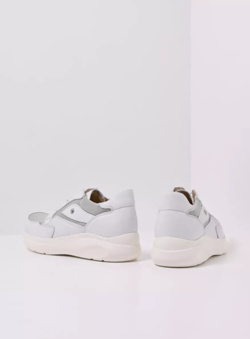 Impact S2F - wit/grijsgroen combi stretchleer