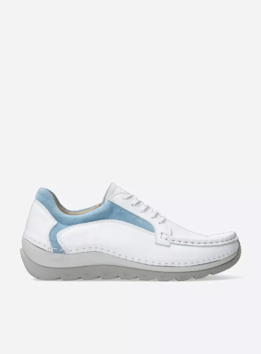 Japura - wit-lichtblauw leer