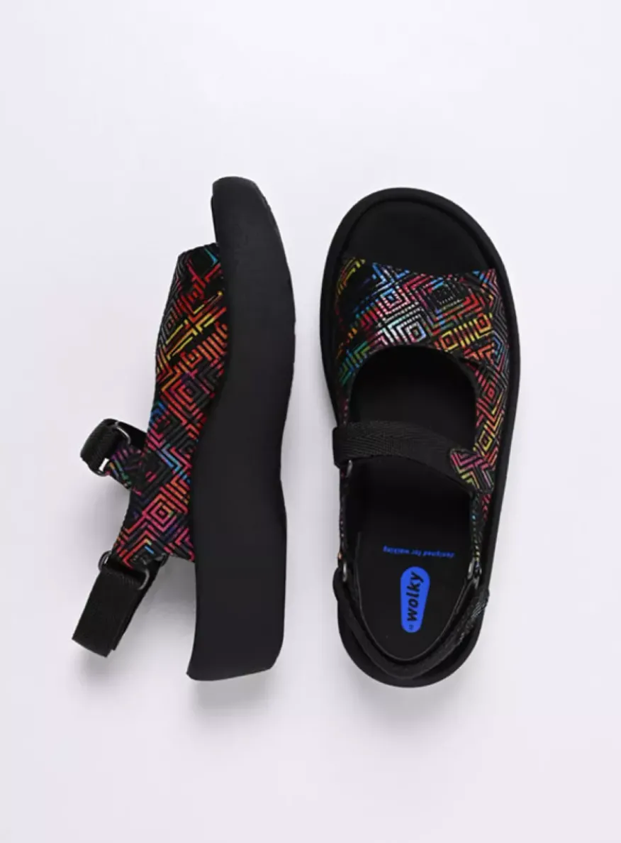 Jewel - zwart multi leer