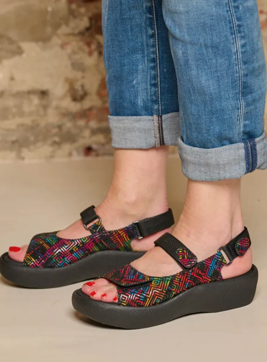 Jewel - zwart multi leer