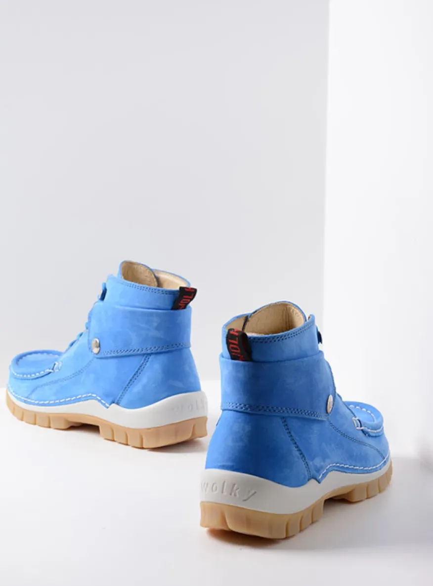 Jump Summer - hemelsblauw nubuck