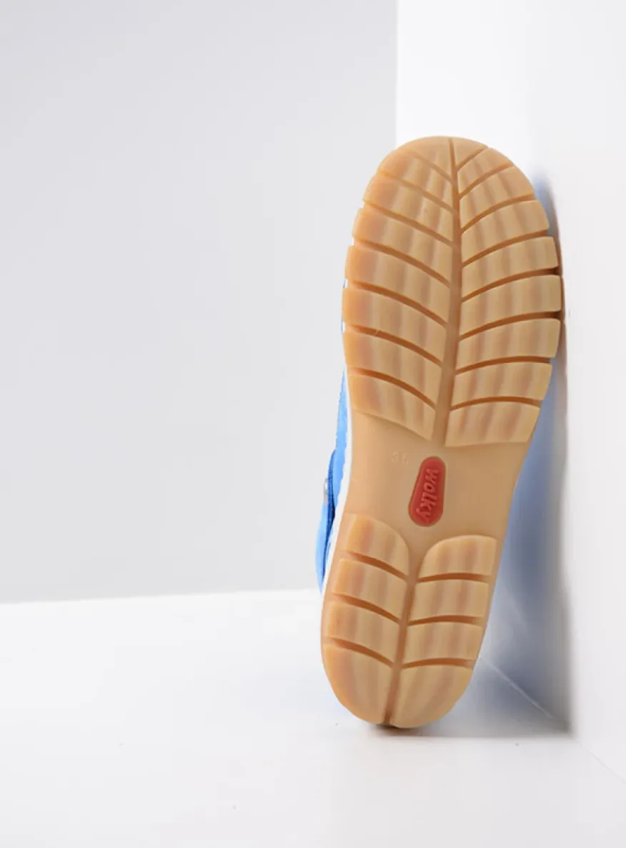 Jump Summer - hemelsblauw nubuck