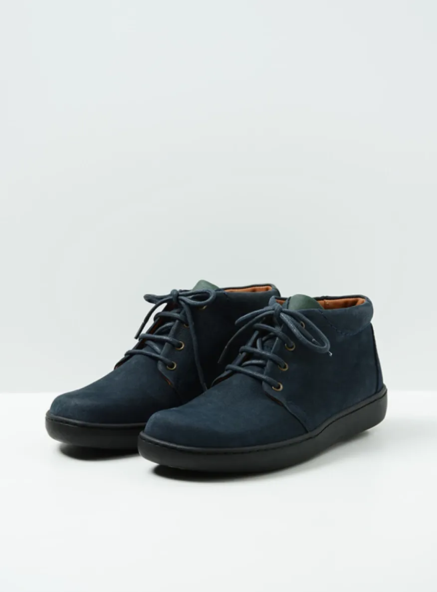Kansas Men - blauw nubuck