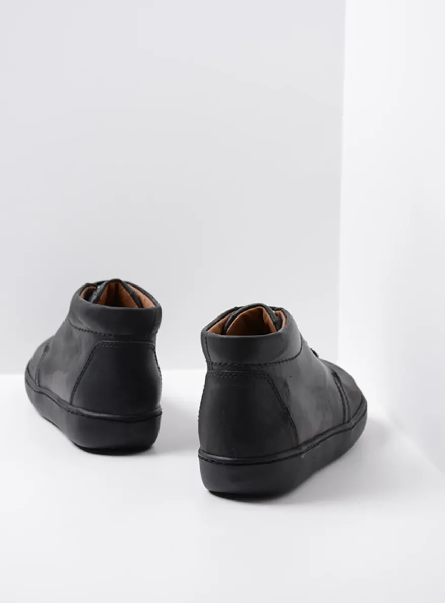 Kansas Men - zwart leer