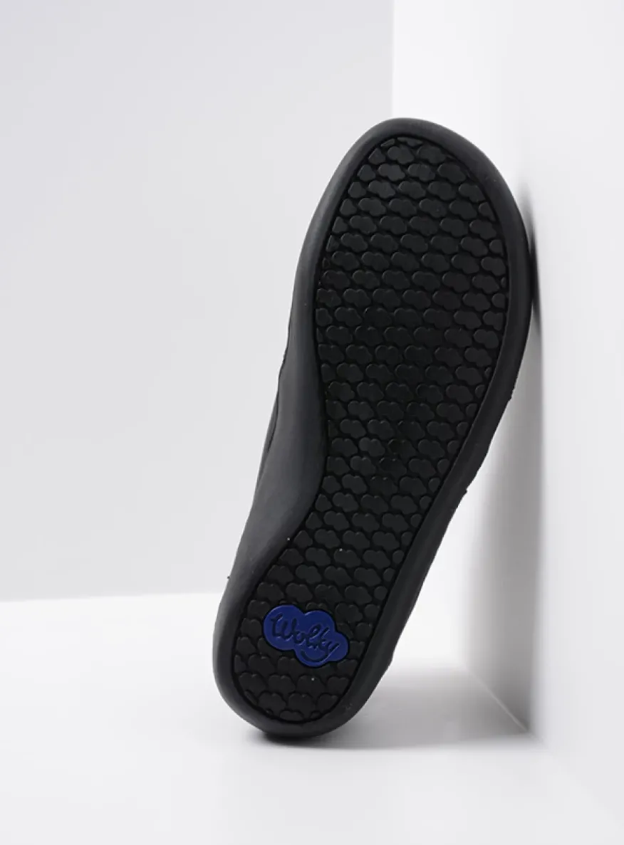 Kansas Men - zwart leer