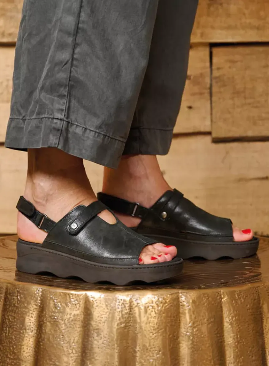 Laprida - zwart effectleer