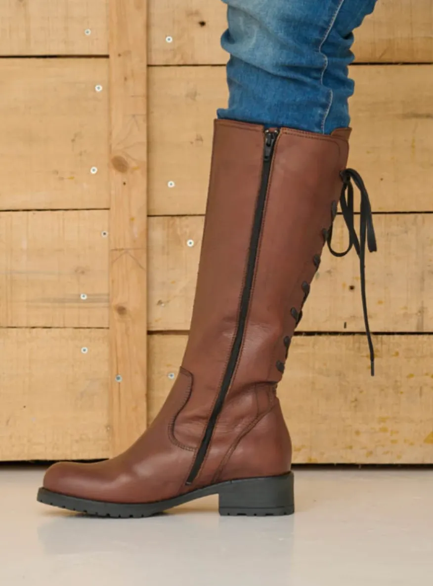 Lascana F2F - cognac leer