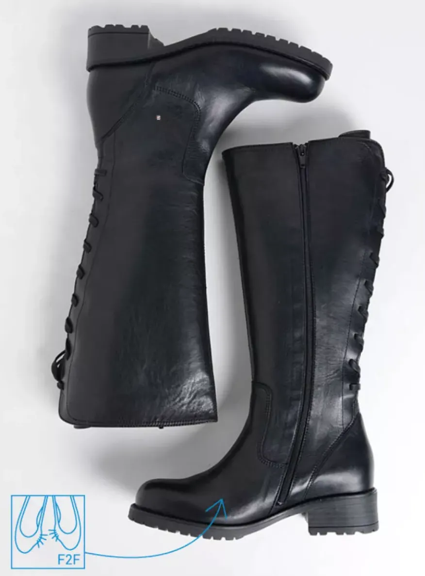 Lascana F2F - zwart leer