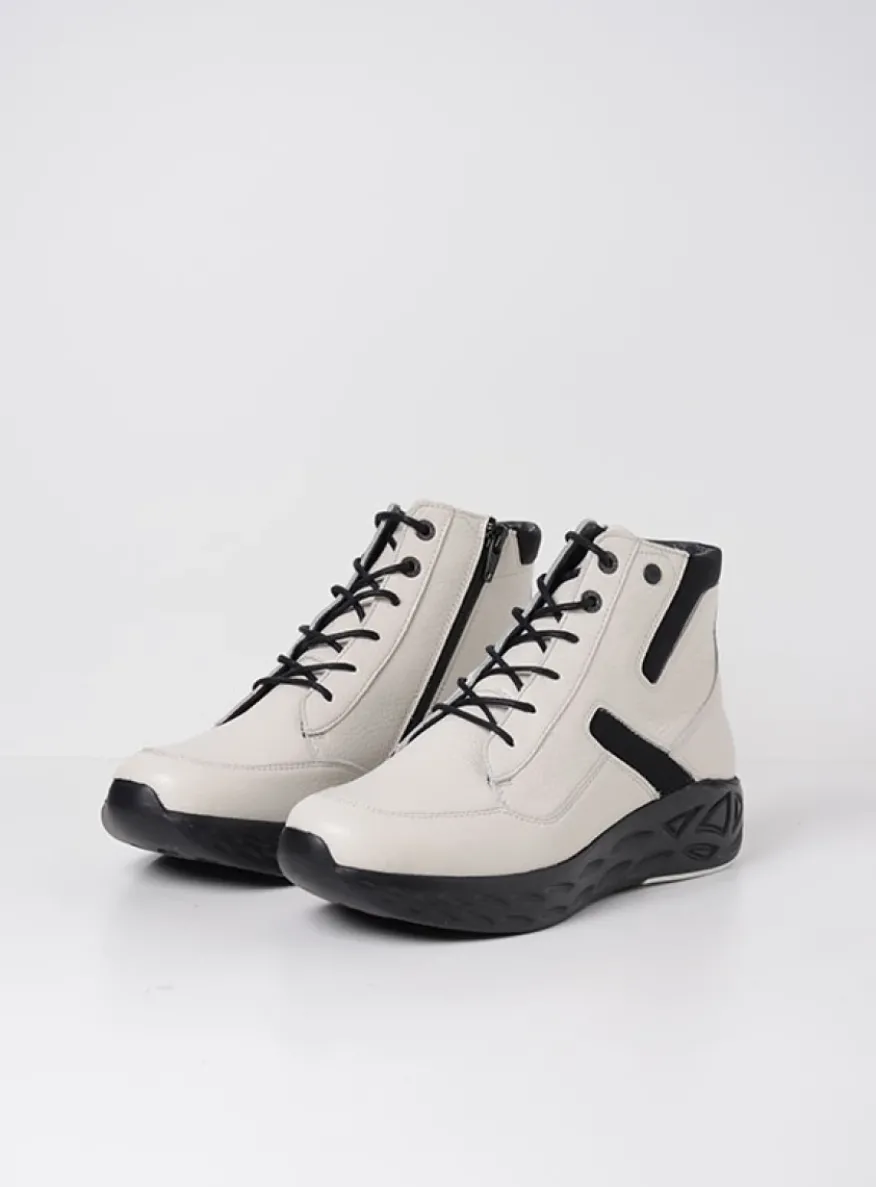 Leap - wit combi leer