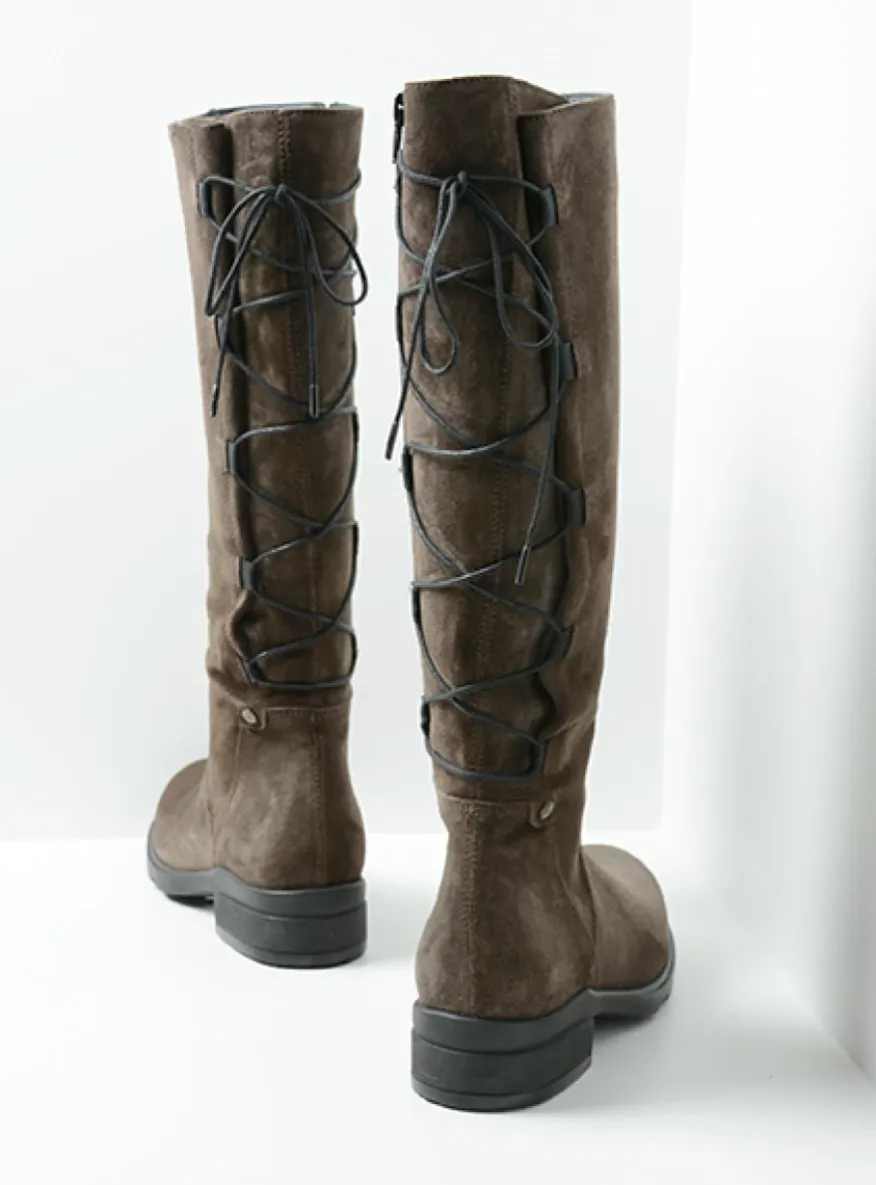 Longview - donkerbruin suede