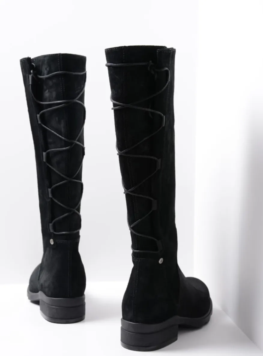 Longview - zwart suede