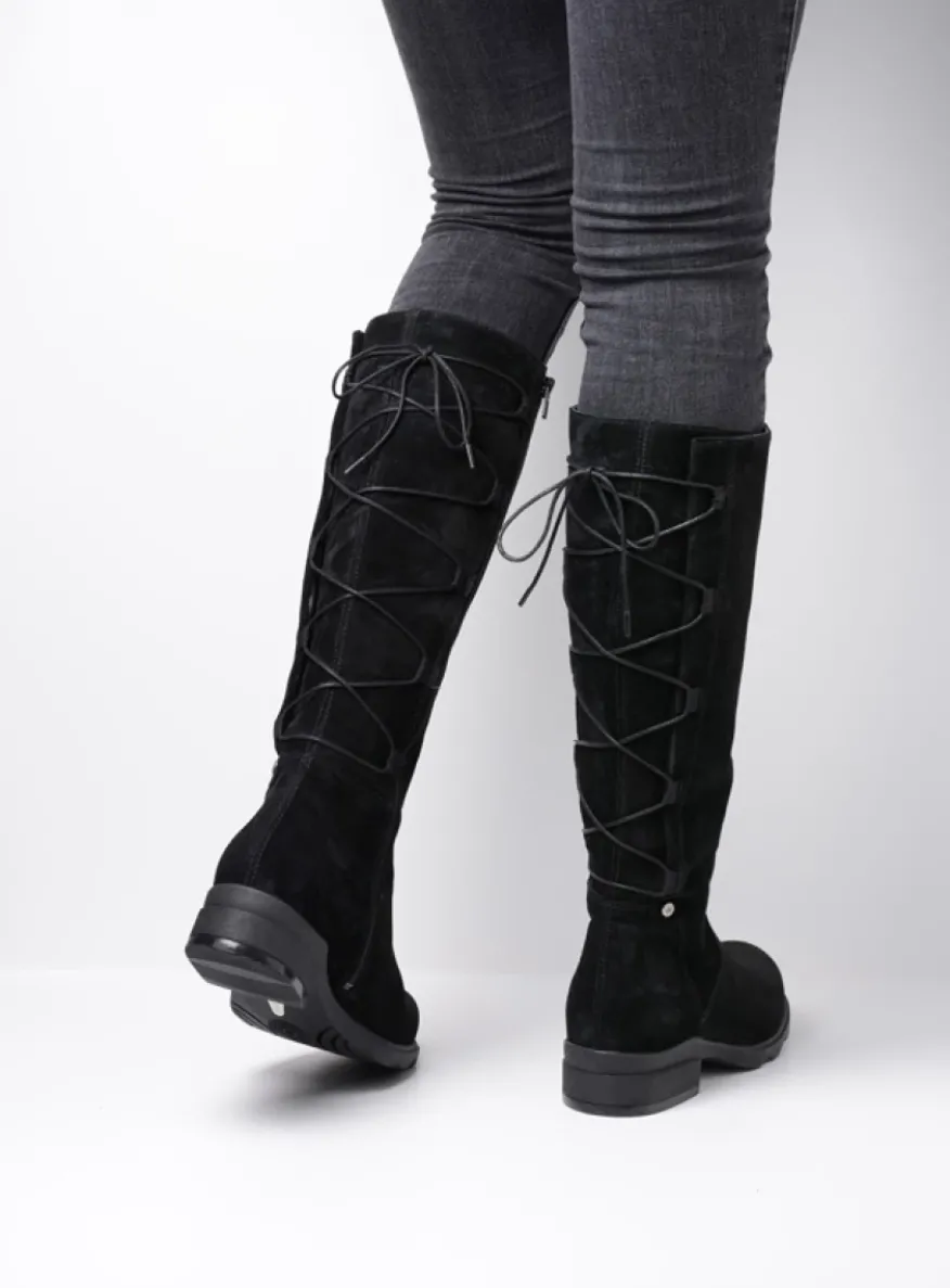 Longview - zwart suede