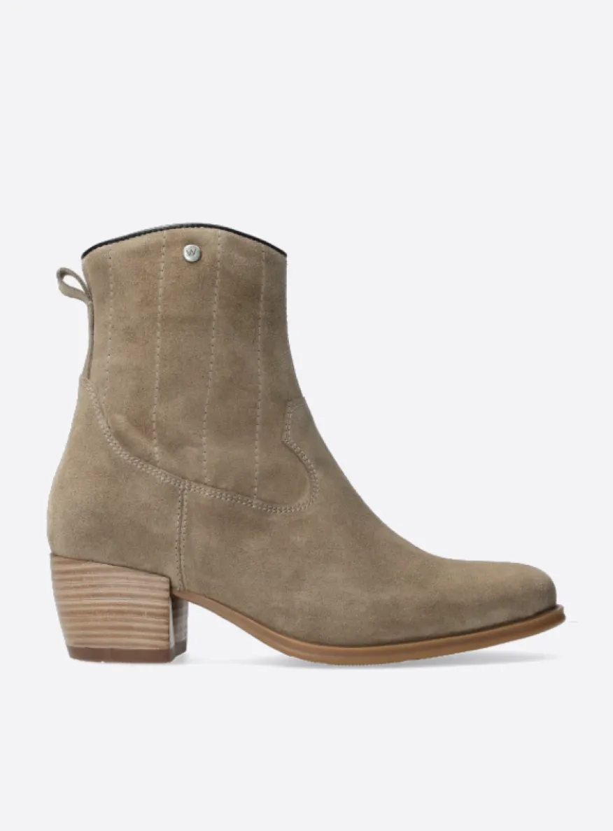 Lubbock - taupe zomer suede