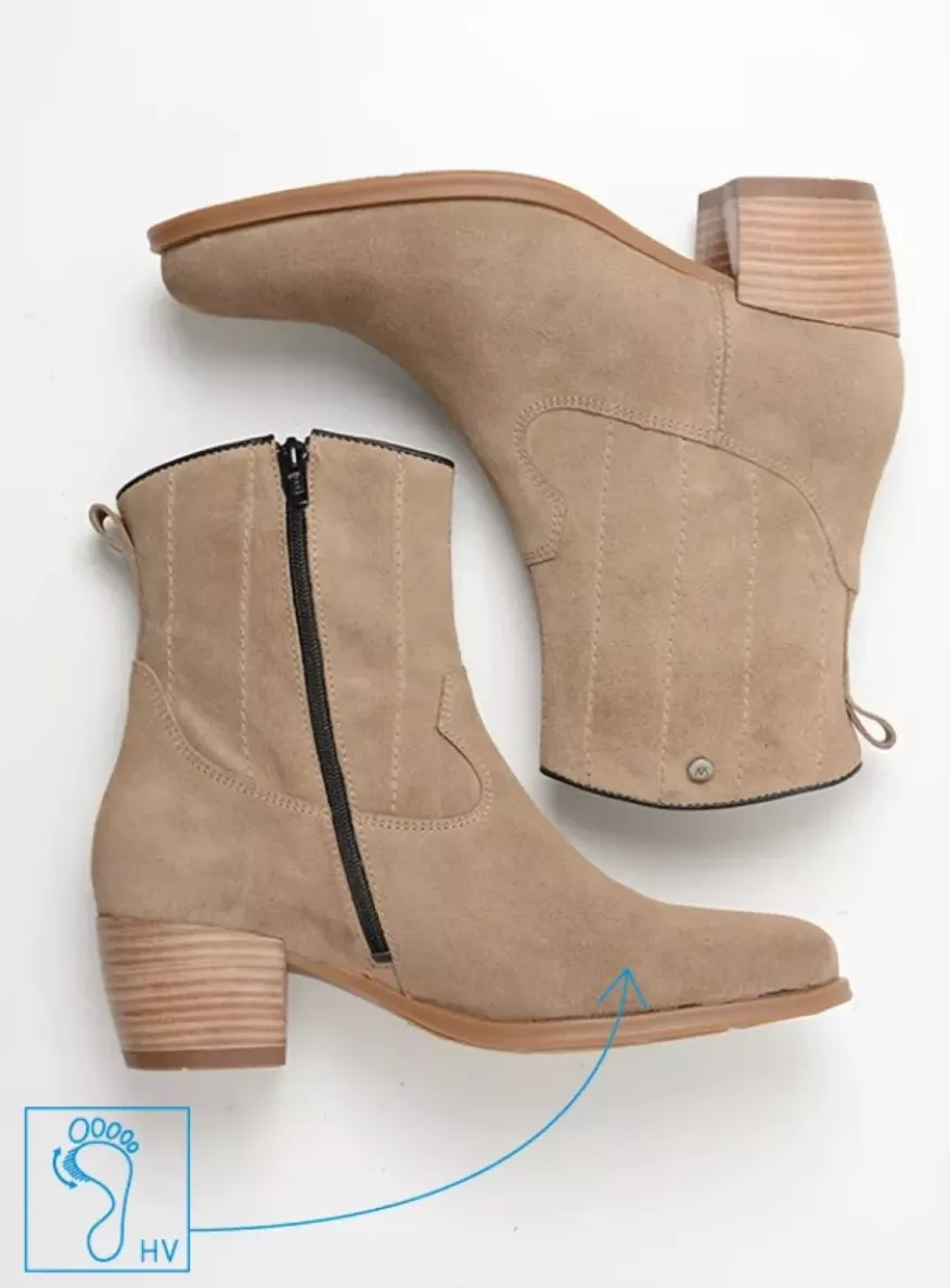 Lubbock HV - taupe zomer suede