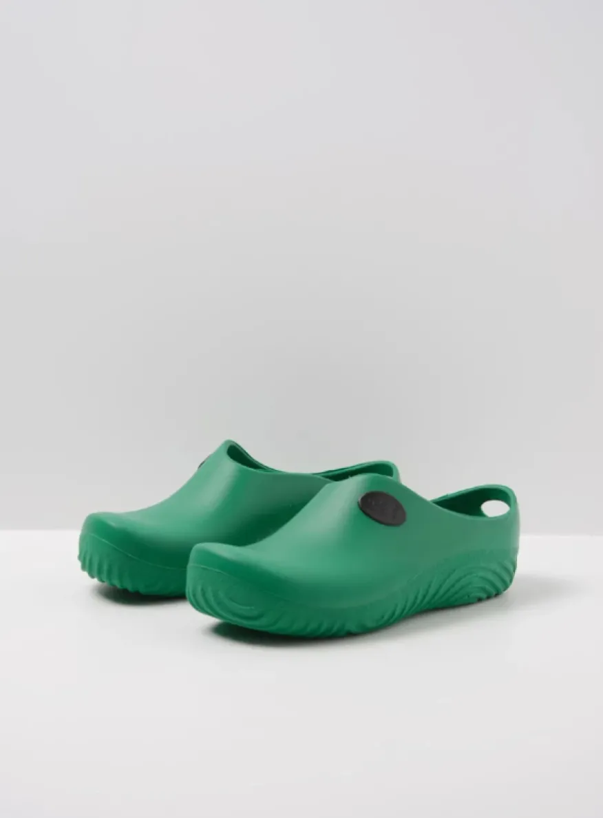 OK Clog-Klomp - groen fluor PU