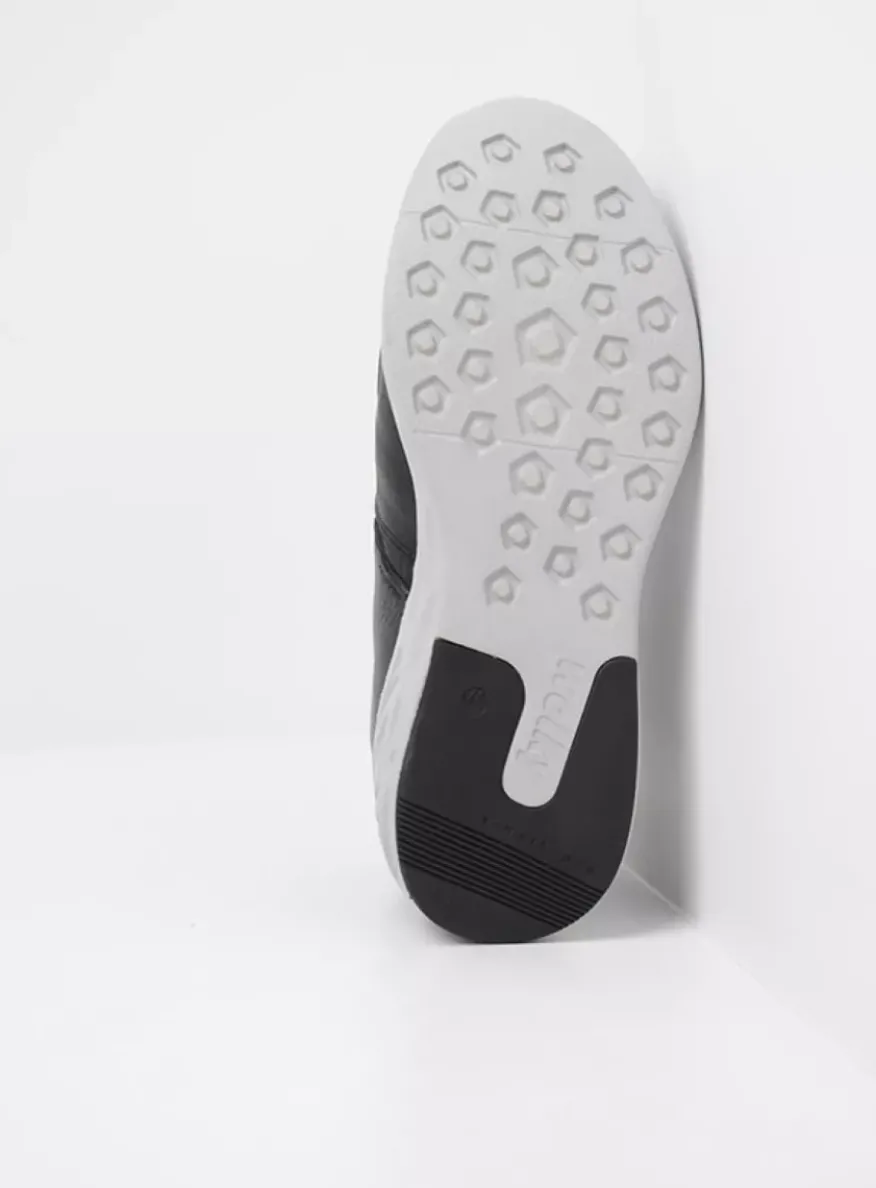 Pep S2F - zwart combi stretchleer