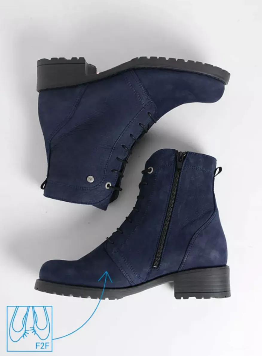 Quinta F2F - blauw nubuck