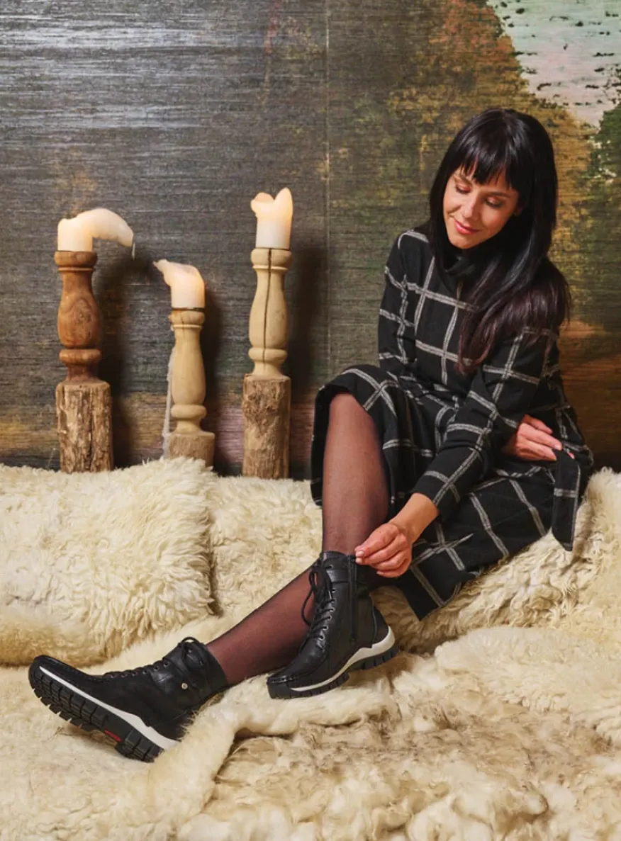 Reach - zwart/wit leer