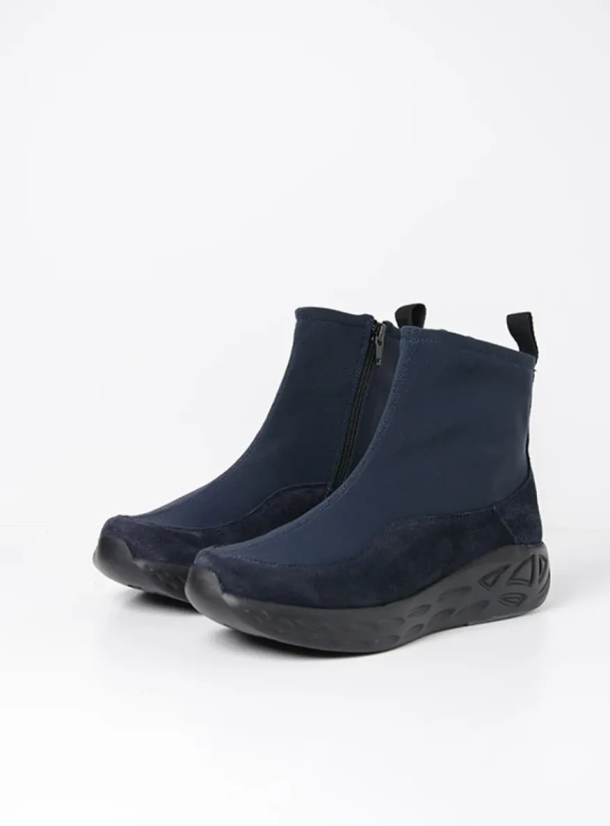 Rebound S2F - blauw stretch suede