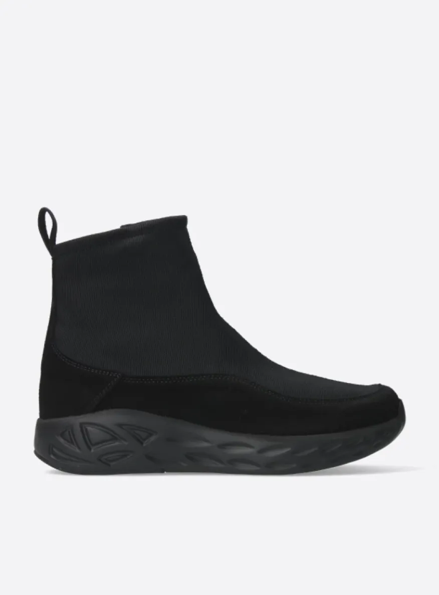 Rebound S2F - zwart stretch suede