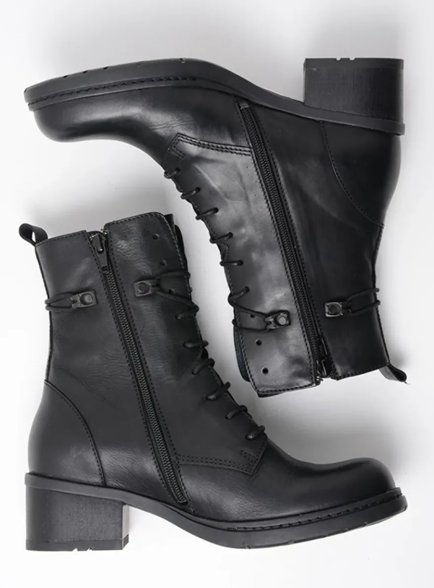 Rimbley - zwart leer