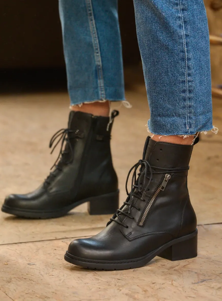 Rimbley - zwart leer