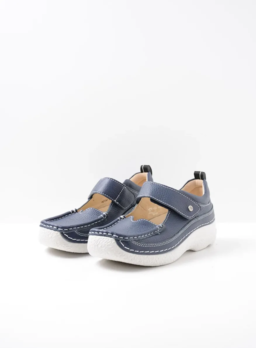 Roll Combi - blauw leer