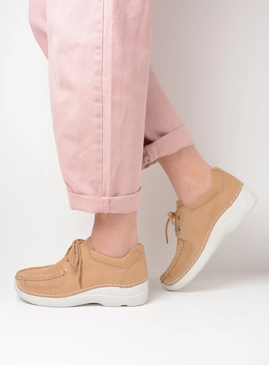 Roll Shoe - beige nubuck