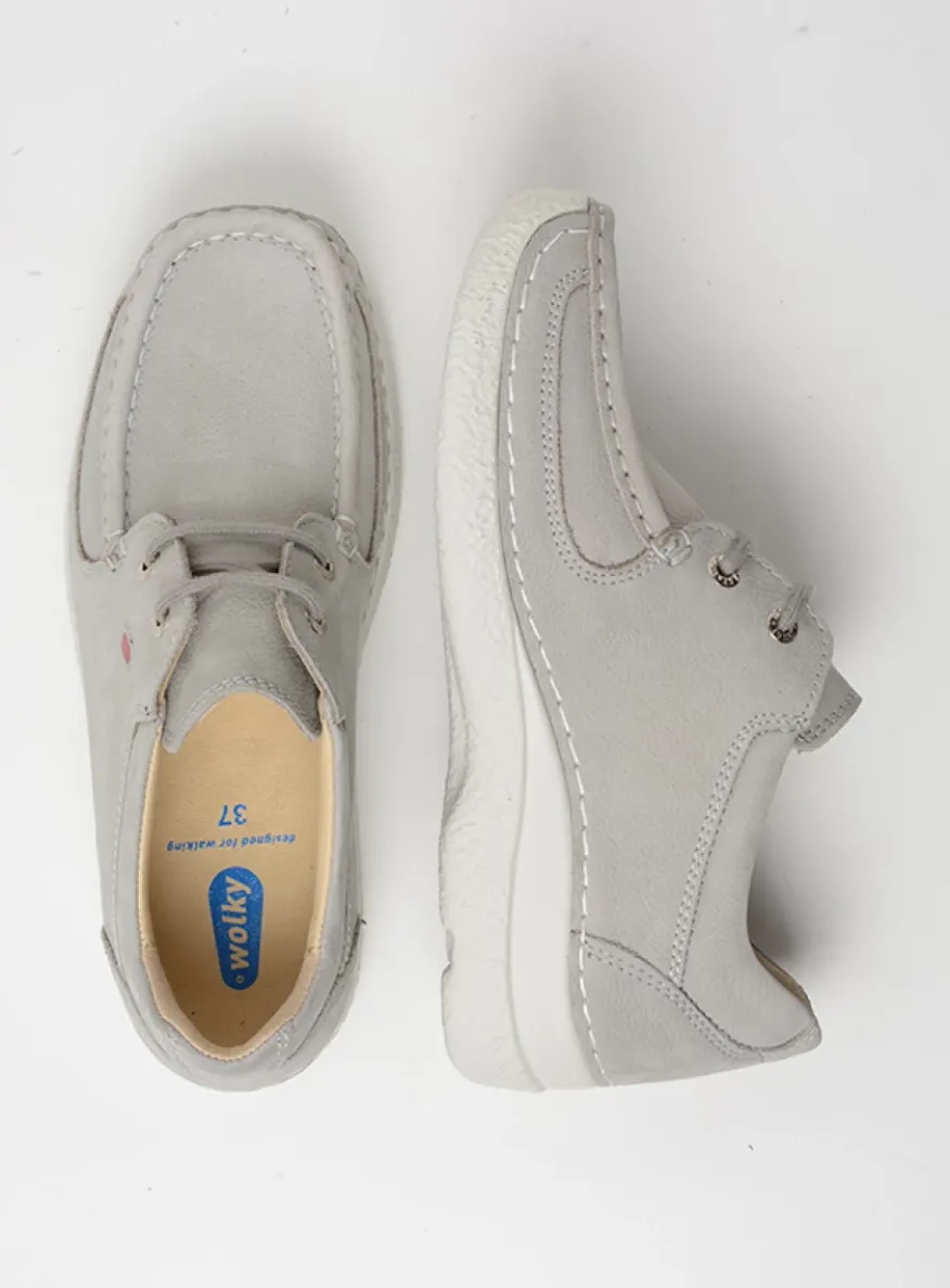 Roll Shoe - lichtgrijs nubuck