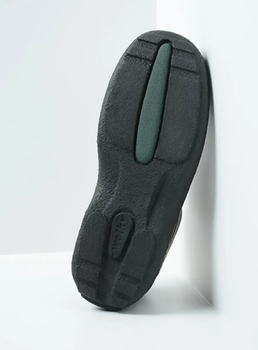 Roll Shoe Men - zwart leer