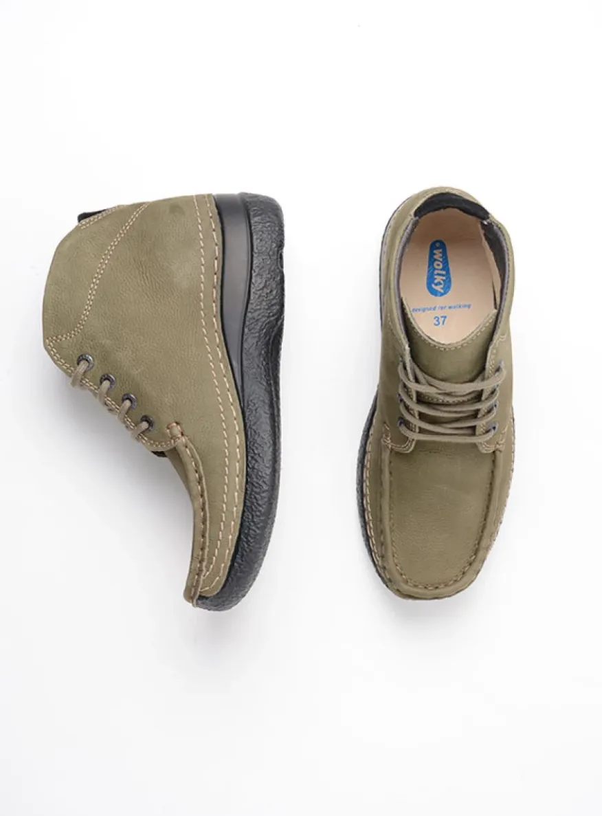 Roll Shoot - pesto groen nubuck