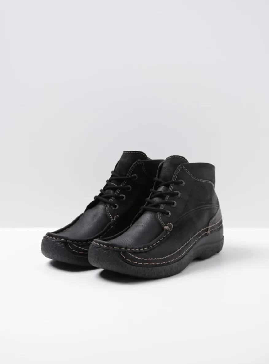 Roll Shoot - zwart nubuck
